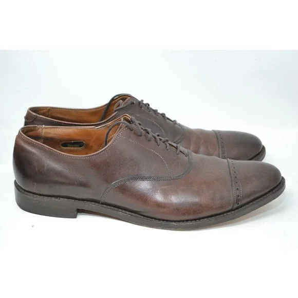 Allen Edmonds Fifth Avenue Dress Shoes‎ Brown Leather Mens 12 B 97194 Luxury